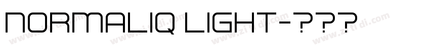 Normaliq Light字体转换